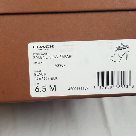 Coach Ankle Booties, Sz 6.5 - Picture 7 of 12
